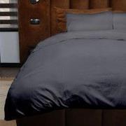 Zydante® Dekbedovertrek Emboss Geometric 200x220 cm - Anthracite - met...