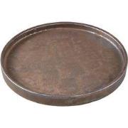 PTMD Plateau Kasim - 33x33x3 cm - Keramiek - Brons