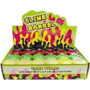 Decopatent 24 STUKS Gekleurd Mini Slijm in olie vat - Slime Barrel - S...