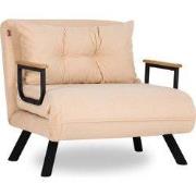 Slaapfauteuil in stof met metalen poten L67 cm  SANDO