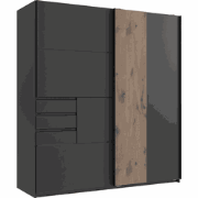Kast 2 schuifdeuren met 3 laden L180 cm - COBURG