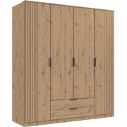 Kast 4 draaideuren en 2 laden L180 cm - LUEBECK