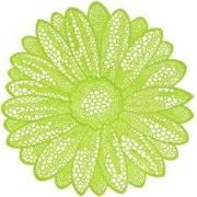 Unique Living - Placemat Flower 38cm Ø Lime