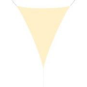 hanSe® Schaduwdoek Driehoek Gelijkbenig Waterdoorlatend 5x6x6 m Creme