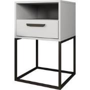 Meubella - Nachtkastje Sylvester 5 - Wit - 40 cm