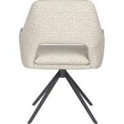 Housecraft Living Mos Eetkamerstoel Draaibaar Metaal Off-White