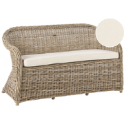 SUSUA - 2,5-zitsbank - Gebroken wit - Rotan