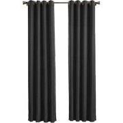 Larson - Luxe hotel blackout gordijn - met ringen - 1.5m x 2.5m - Zwar...