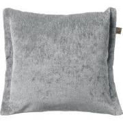 LEWIS - Kussenhoes 45x45 cm - fluweel - met sierrand - Micro Chip - gr...