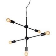 LABEL51 Hanglamp Stilo - Zwart - Metaal - Hanglamp
