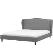 COLMAR  - Tweepersoonsbed - Grijs - 160 x 200 cm - Polyester