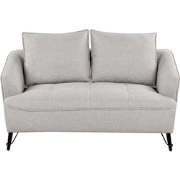 HOBRO - Tweezitsbank - Grijs - Stof