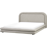 LAVARDENS - Bed - Taupe - 180 x 200 cm - Kunstlinnen