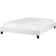 ROANNE  - Tweepersoonsbed - Lichtgrijs - 160 x 200 cm - Polyester