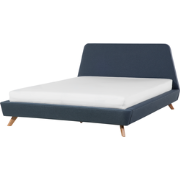 VIENNE  - Tweepersoonsbed - Donkerblauw - 160 x 200 cm - Polyester