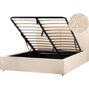 MOISSAC - Tweepersoonsbed - Beige - 160 x 200 cm - Polyester