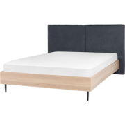 IZERNORE - Bed - Donkergrijs - 160 x 200 cm - Stof