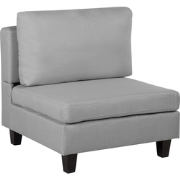 FEVIK - Fauteuil - Lichtgrijs - Polyester