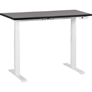 DESTINES - Elektrisch verstelbaar bureau - Zwart/Wit - Spaanplaat
