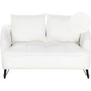 HOBRO - Tweezitsbank - Wit - Bouclé