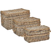 GERASA - Dozen set van 3 - Natuurlijk - Rotan