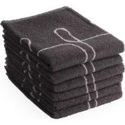 DoubleDry Luxe Keukenhanddoeken Set - 6 Stuks - 50x50 cm - 100% Katoen...