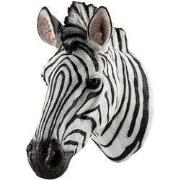 Villa Pottery  Zebra hoofd Wanddecoratie  - Wanddecoratie