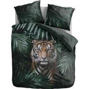 100% Microvezel dekbedovertrekset Jungle Majesty Tiger - 200x200/220 +...