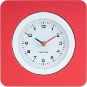 Wandklok New Vintage - Helderrood - 4.4x22x22cm