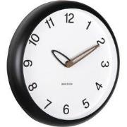 Wandklok Bella - Mat zwart - 4.2x30x30cm