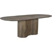 Eettafel Mangohout Ovaal - 300x100x77cm - 8-10 Personen - Ava