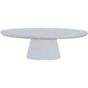 Salontafel Wit Ovaal 130cm - Eco Composiet - Cleo