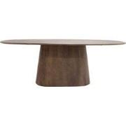 Eettafel Donkerbruin Mangohout - 220x100x76cm - Stijn