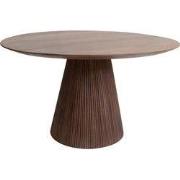 Eettafel Donkerbruin Mangohout - 130x130x76cm - Salvador