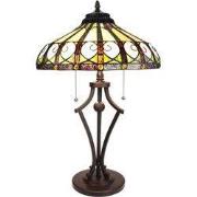 Lumilamp Tiffany Tafellamp Ø 41x64 cm Beige Groen Glas