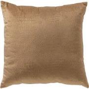 Dutch Decor CROCO - Kussenhoes 40x40 cm – subtiele kroko print - Tobac...