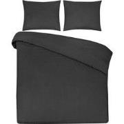 DoubleDry Dekbedovertrek 100% Natuurlijk Katoen - Eenpersoons 140x200/...