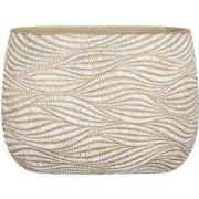 Mica Decorations Hendrick Bloempot - 42x20x30 cm - cement - Creme