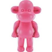 Ornament - Monkey Figurine 'The Legend'- Polyresin - Pink - 33x21x50cm