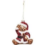 Xmas Hanger - Santa Bear - Glass - 9,5x6x10,5cm