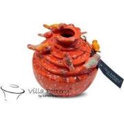 Villa Pottery  Rode vogel vaas Grenada - D12xH14