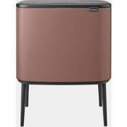 Bo Touch Bin, met 2 binnenemmers, 11 + 23 liter - Satin Taupe
