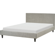 FITOU  - Tweepersoonsbed - Lichtgrijs - 140 x 200 cm - Polyester