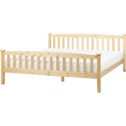 GIVERNY - Bed - Lichtbruin - 180 x 200 cm - Dennenhout