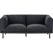 VORGOD - Tweezitsbank - Zwart - Polyester