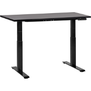 DESTINES - Elektrisch verstelbaar bureau - Zwart - Spaanplaat