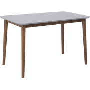 MODESTO - Eettafel - Lichtgrijs - 77 x 118 cm - Rubberhout