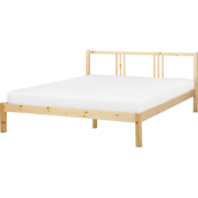 VANNES - Bed - Lichtbruin - 160 x 200 cm - Dennenhout