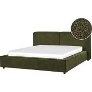 LINARDS - Waterbed - Donkergroen - 160 x 200 cm - Bouclé