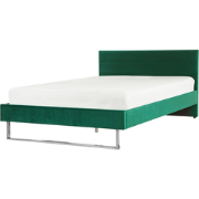 BELLOU  - Tweepersoonsbed - Groen - 140 x 200 cm - Fluweel